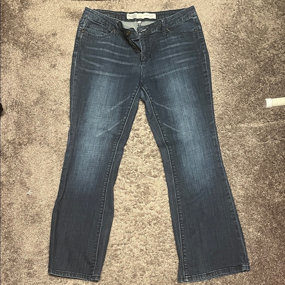 Charlotte Russe Dark Blue Boot Cut Jeans